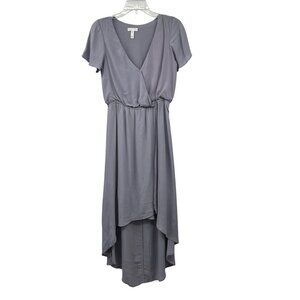 Leith Dress Womens XS Light Purple Hi Low Surplice Lined Used No Belt